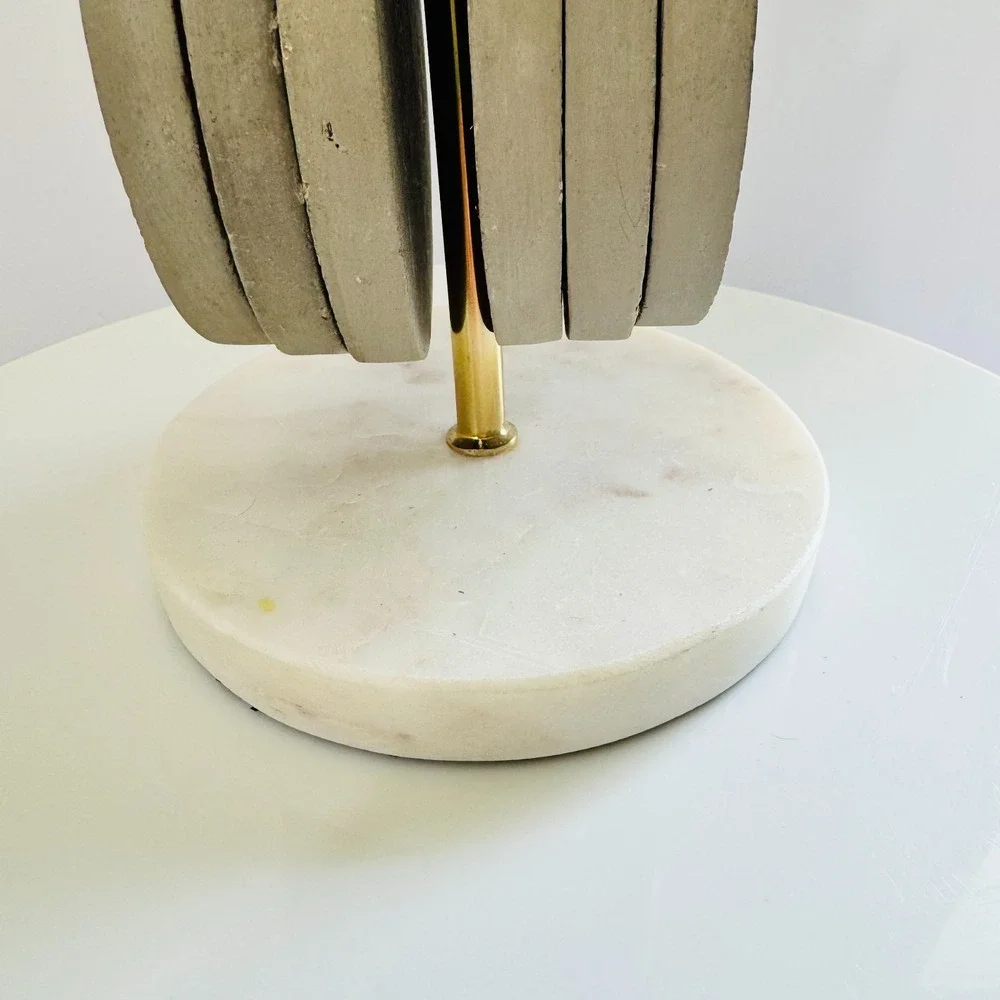 Party Gift Warm Minimalist Rustic Mini Cutting Board Coasters Set 6 Marble Base